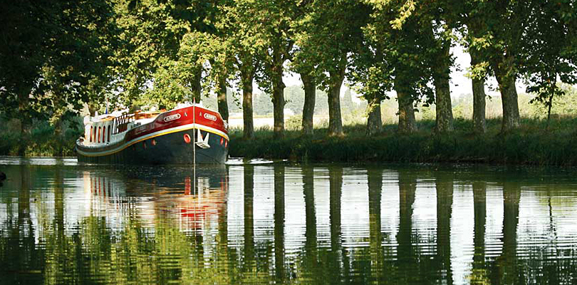 Alouette barge cruise on Canal du Midi, South of France