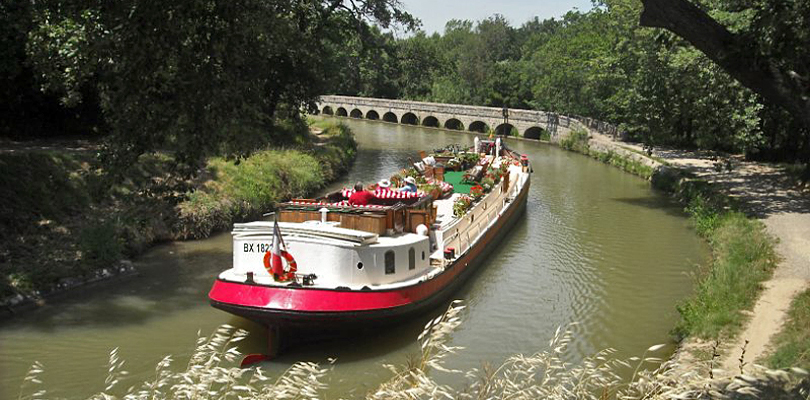 Caroline on Canal du Midi