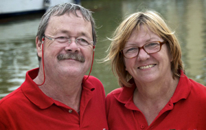 Barge Caroline owners Captain Uli and Chef Ute Weber