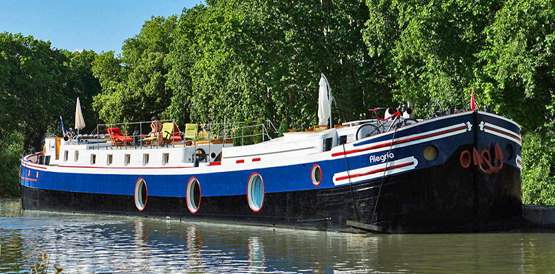 Alegria barge cruise on Canal du Midi, South of France