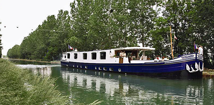 Amaryllis barge cruise on Southern Burgundy Canal, France