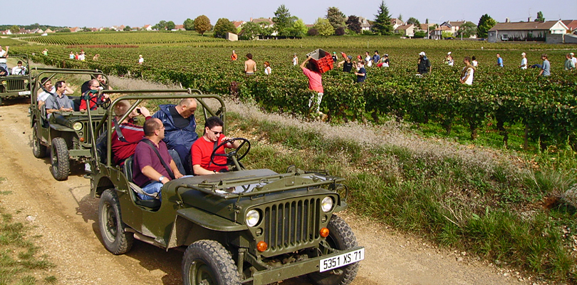 Apres Tout jeep rides through Cote d'Or vineyards