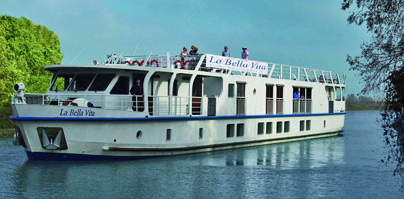 La Bella Vita river barge, cruises between Venice and Mantua, Italy river barge cruise between Venice and Mantua, Italy