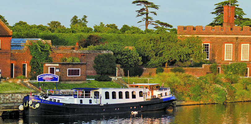 Magna Carta moored on the Thames