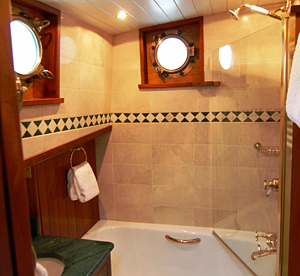 Randle tiled ensuite bathrooms