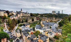 Beautiful Luxembourg City, capitol of Luxembourg
