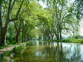 Rhone au Rhine Canal near Dole, France