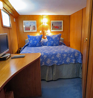Napoleon queen bedded stateroms with ensuite bathrooms