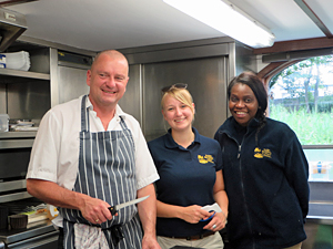 Chef Jim with Hostess Gabi and Noemi