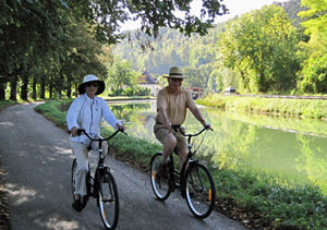 Prosperite biking along towpaths