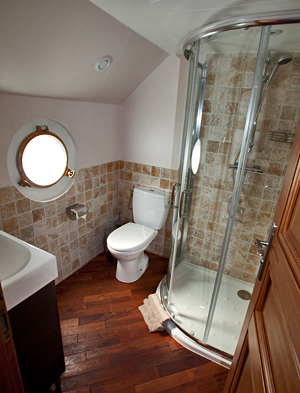 Ensuite bathrooms in every cabin aboard Enchante