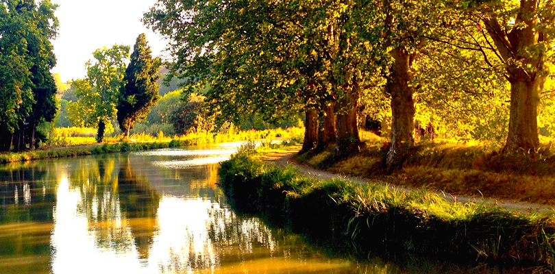 Saraphina on the beautiful Canal du Midi