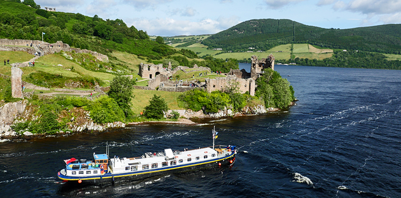 Scottish Highlander beautiful scenery and lakes